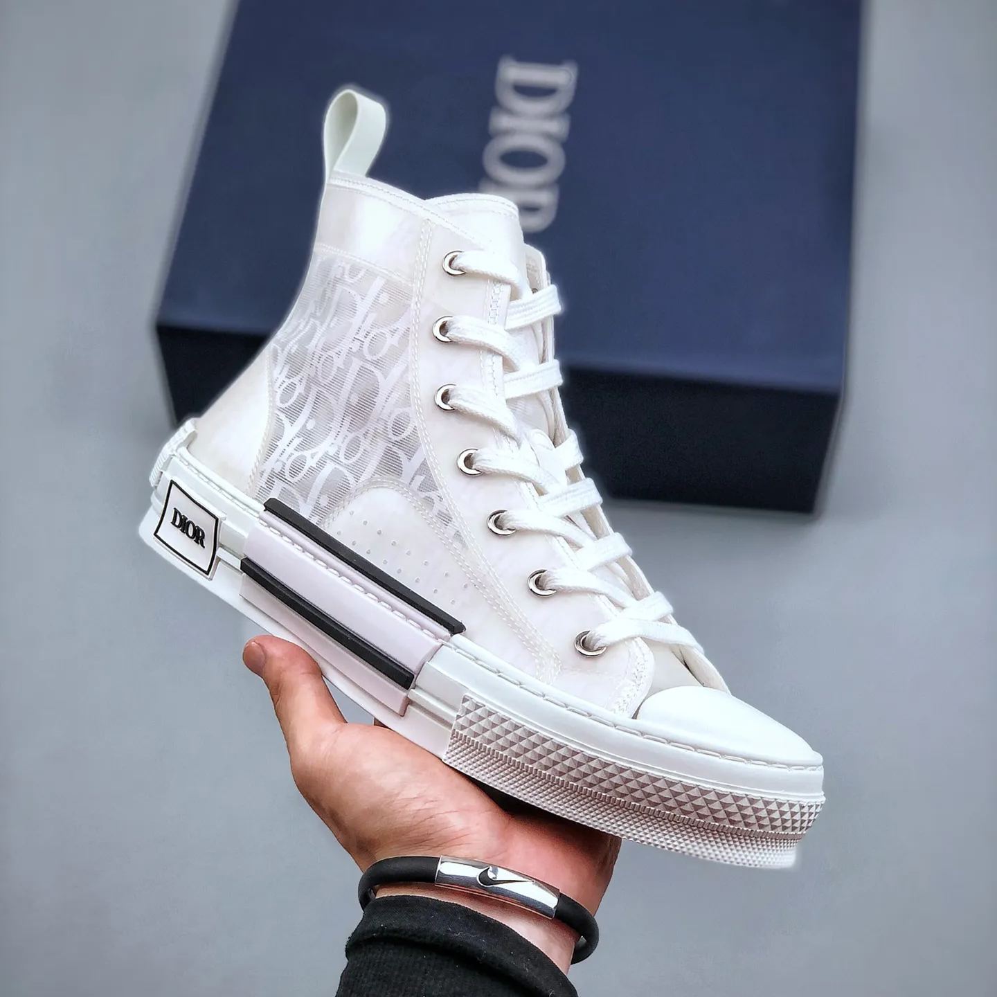 Dior B23 Oblique High Top Sneakers(3SH118YNT_H060)