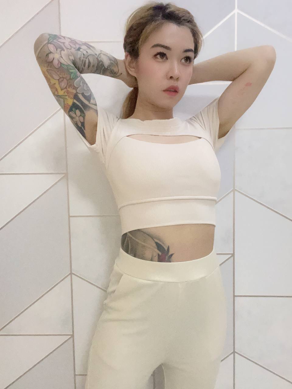 KCS LABEL: Cut Out Padded Crop Top (3 Colours)