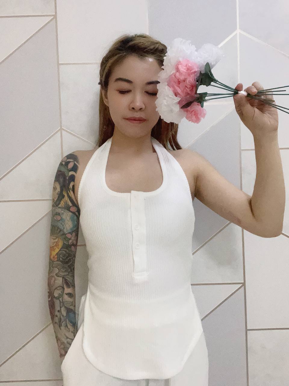 Halter Top & Long Pants Set (4 Colours)