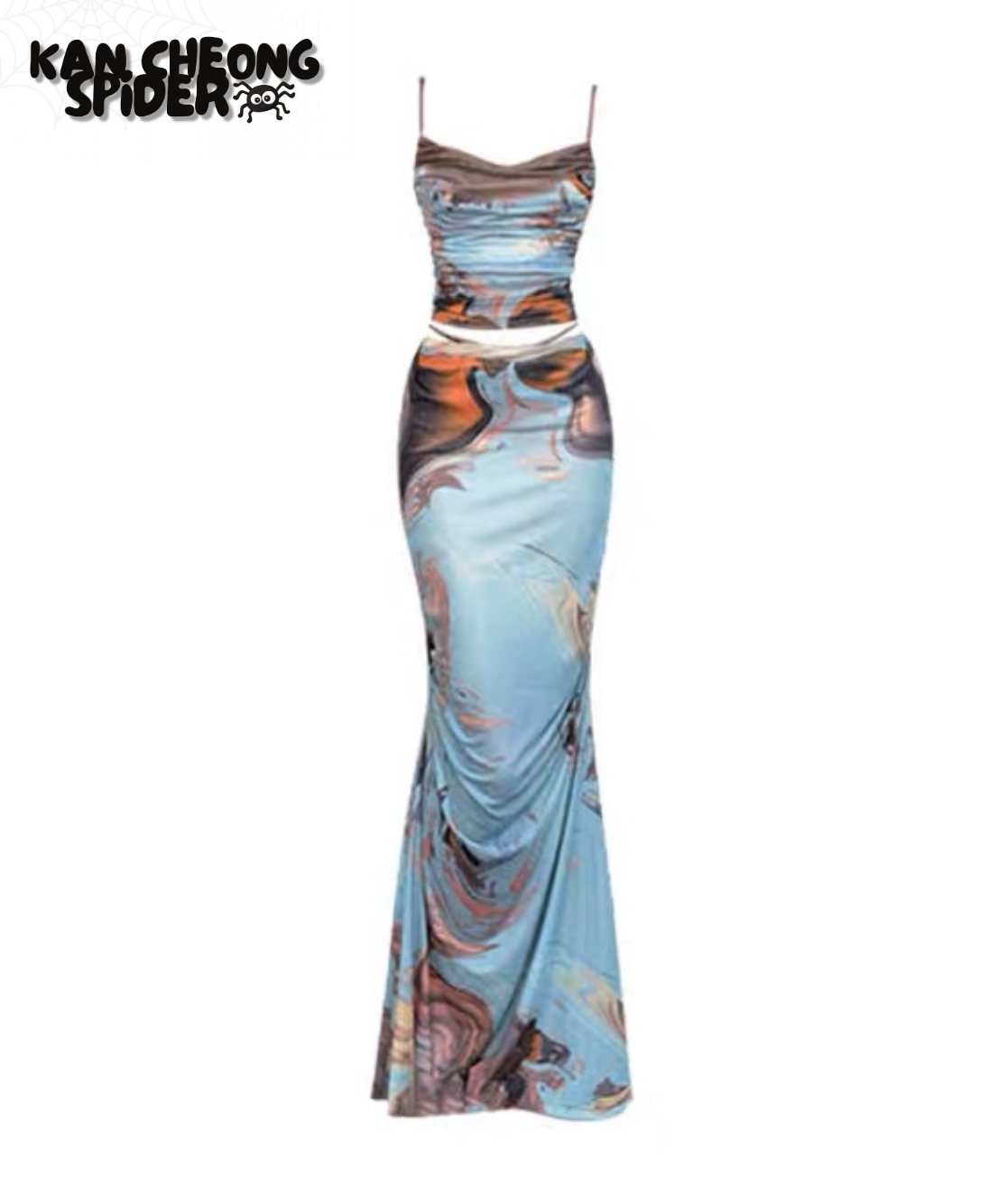 Watercolour Top & Skirt Set