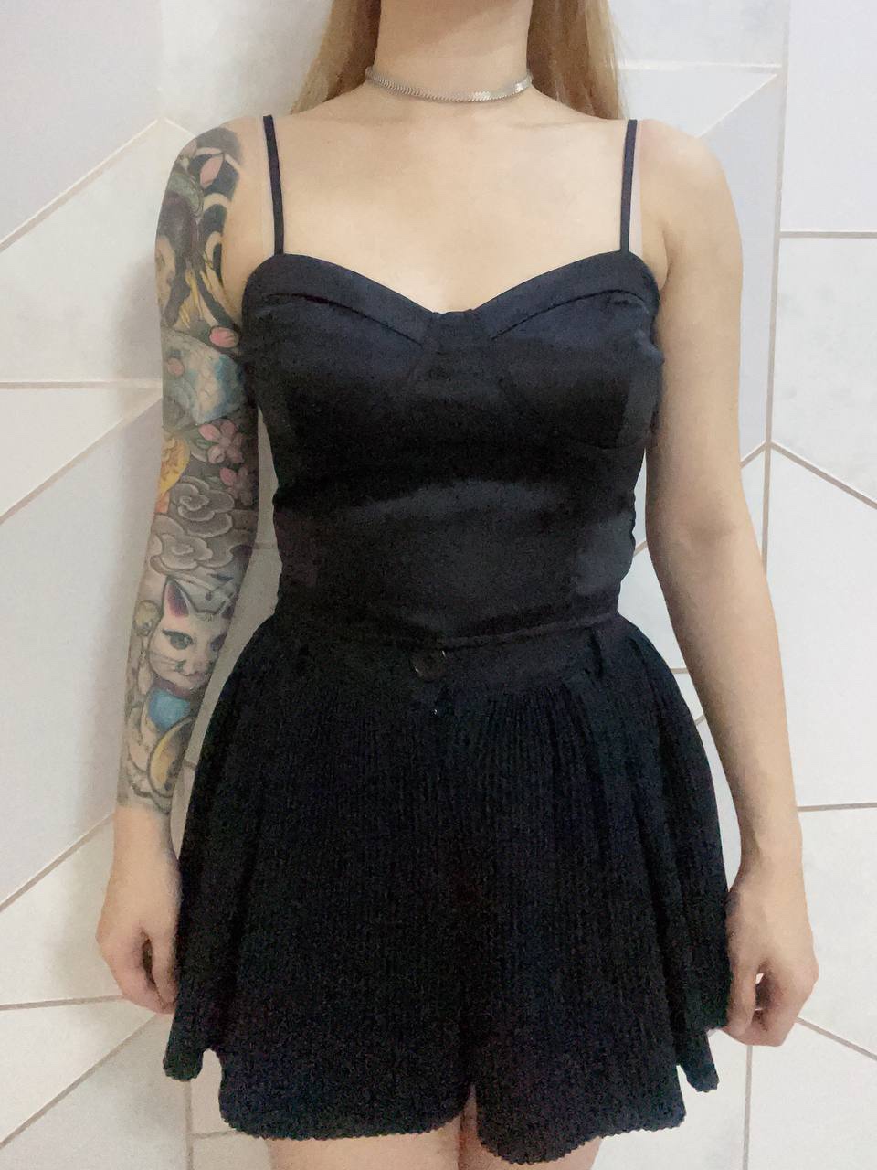 Silky Bustier Crop Top