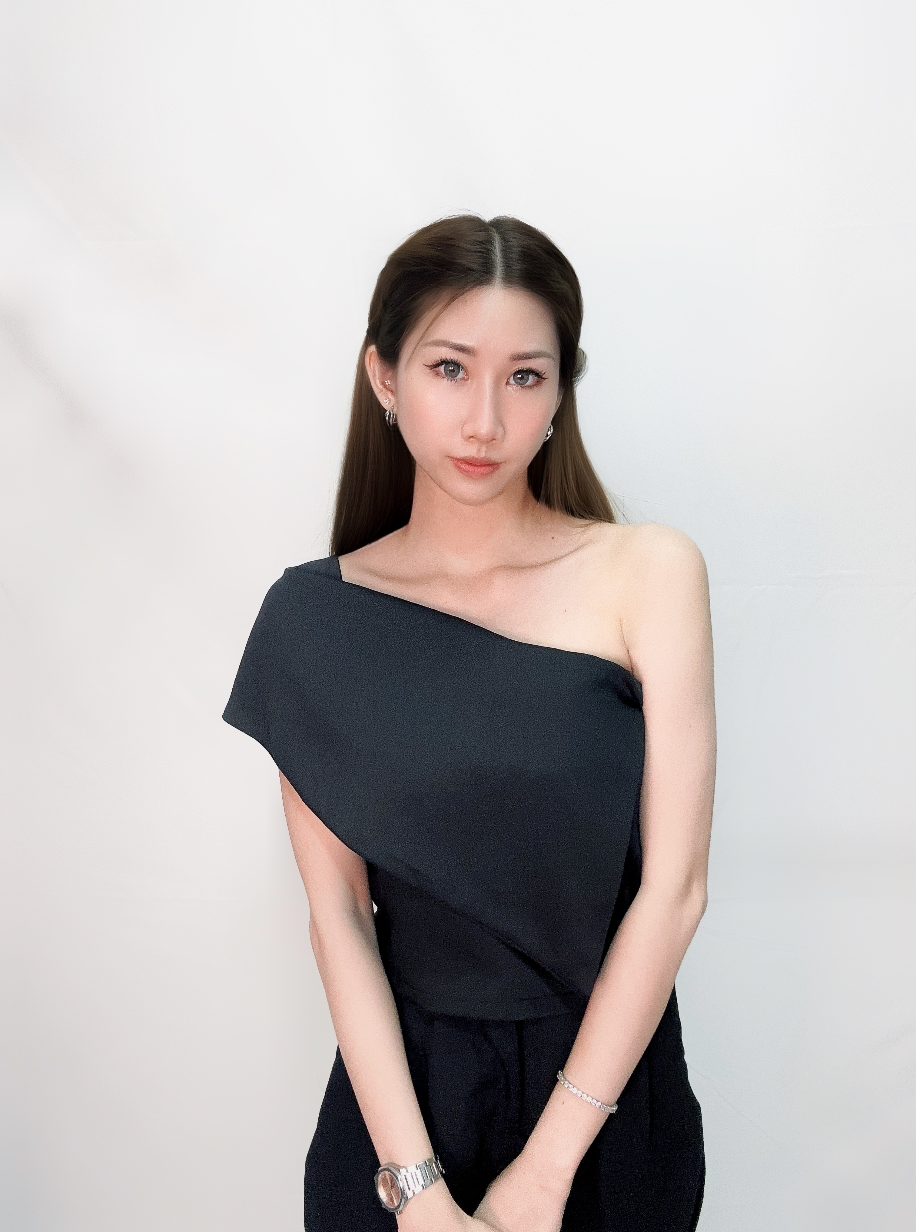 Elegant Toga & Pants Set