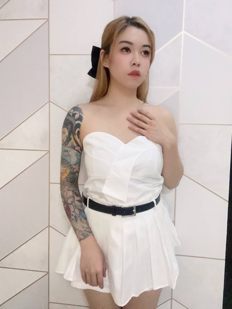 Tube & Skirt Set with Belt