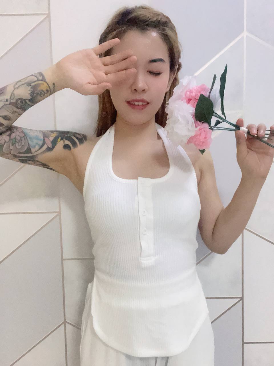 Halter Top & Long Pants Set (4 Colours)