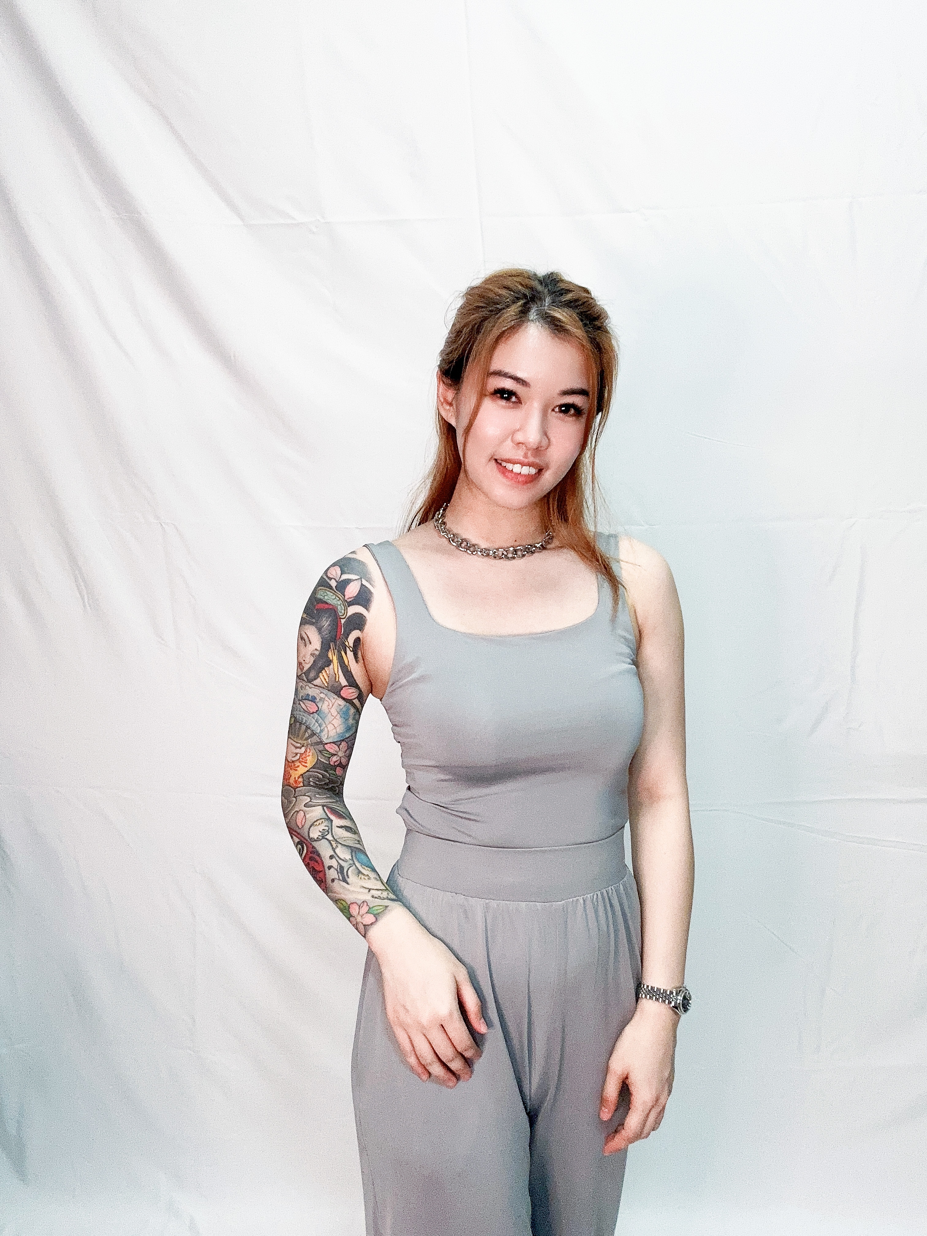 Korean Sleeveless Comfy Top & Bottom (2 Colours)