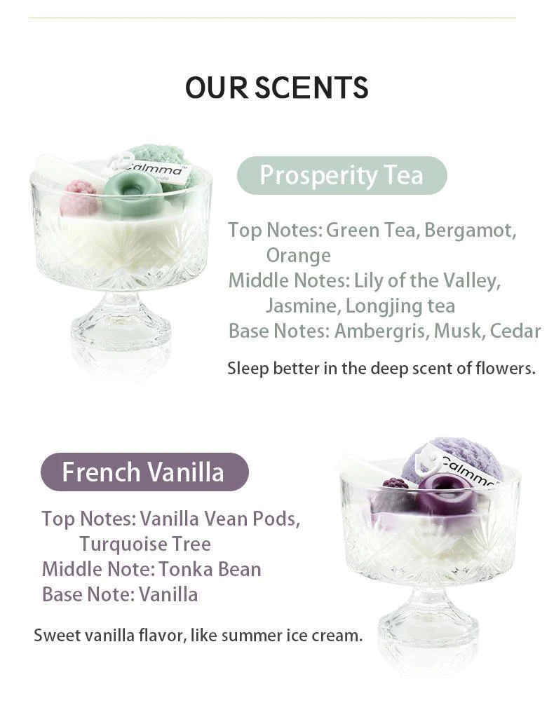 ICE CREAM CANDLE (Buy SET OF 4 + Free 1 x Essential Oil)