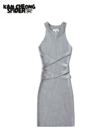 Criss Cross Halter Dress (3 Colours)