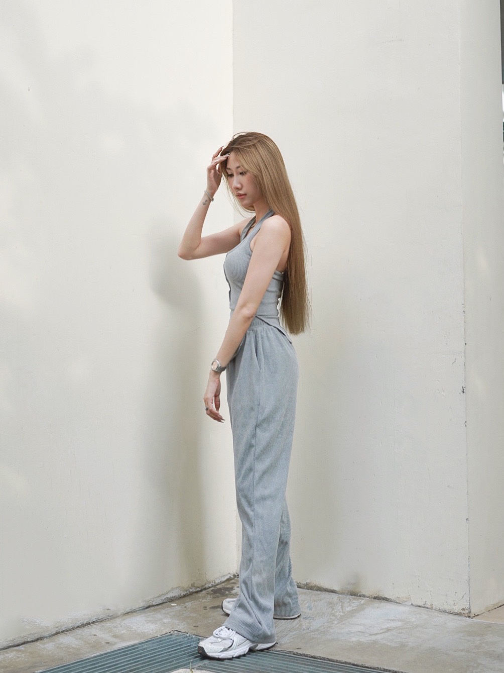 Halter Top & Long Pants Set (4 Colours)