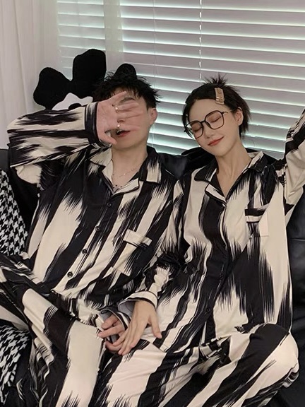 Unisex Monochrome Watercolour Pyjamas