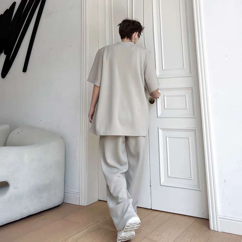 *MENS* Laid Back Top & Long Pants Set (2 Colours)