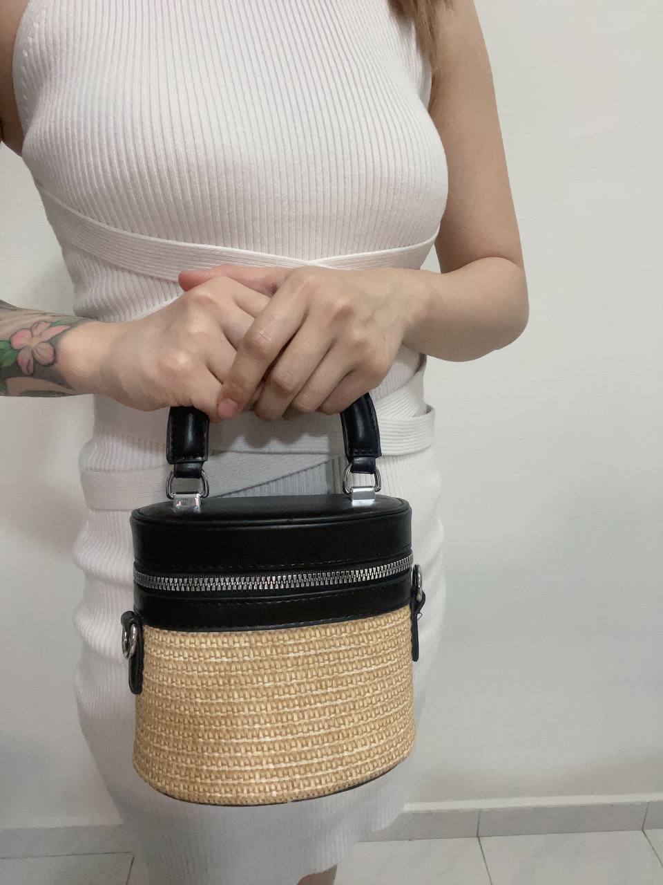 Holiday Weave Vanity Mini Bag