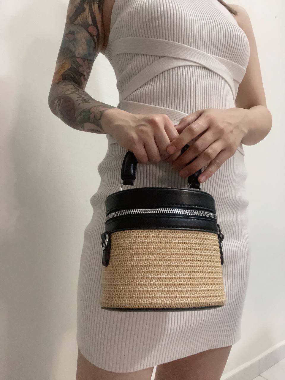 Holiday Weave Vanity Mini Bag