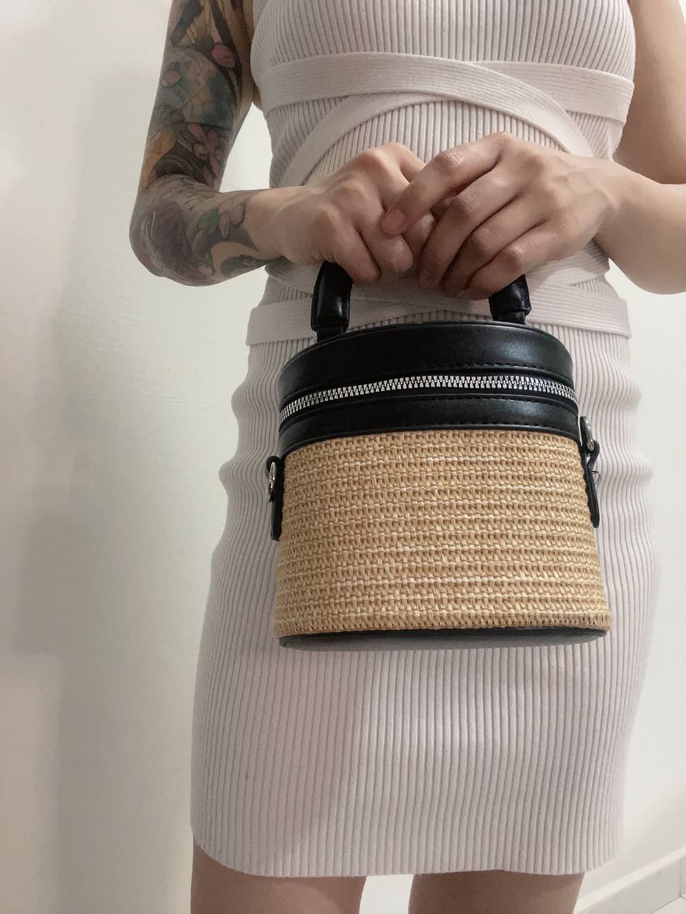 Holiday Weave Vanity Mini Bag