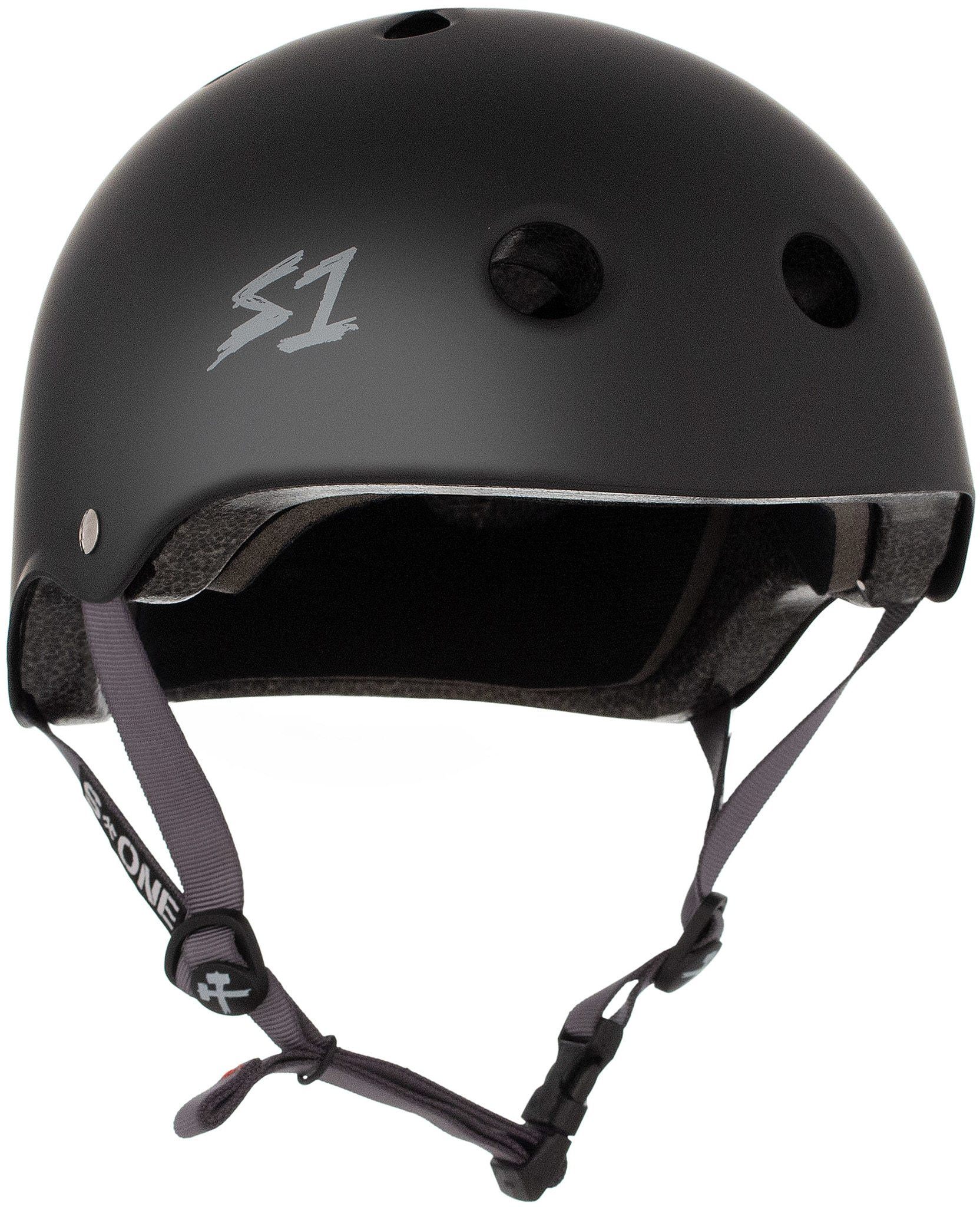 S-One Helmet Lifer (Black Matte/Grey Straps)