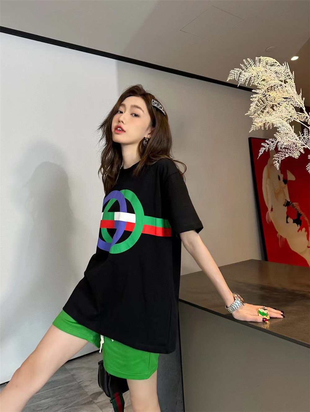 GUCCI ハイバージョン レディース 半袖 S-XXLA60060