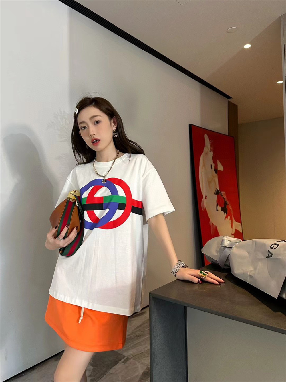 GUCCI ハイバージョン レディース 半袖 S -XXLA60060