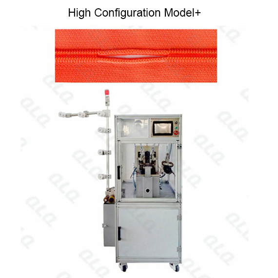 QLQ-NGMC-2(C) Automatic Nylon Zipper Double Trimming Gapping Machine (short model)-qlq