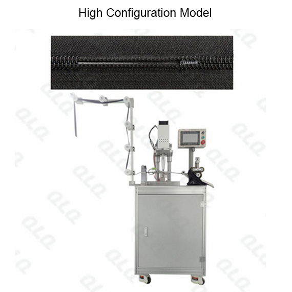 QLQ-UTMBSM(N) Automatic Nylon Zipper Ultrasonic Teeth Melting Bottom Stop Machine melt teeth directly without wire-qlq