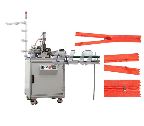 QLQ-ZCM-2(N) Automatic Nylon Zipper Ultrasonic Closed-end Zigzag Cutting Machine-qlq
