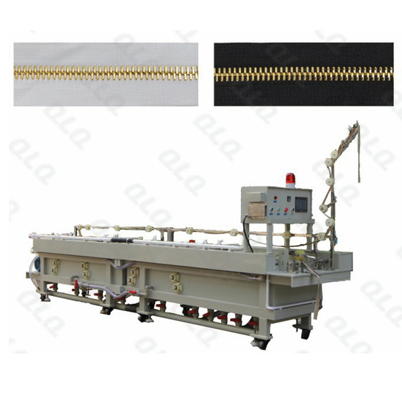 QLQ-HGPM Metal Zipper Horizontal Golden Color Plating Machine-qlq