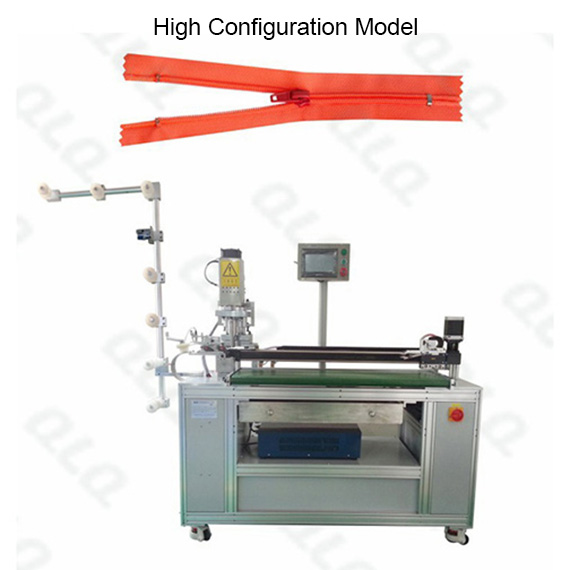 Automatic Nylon Zipper Double Trimming Gapping M/C