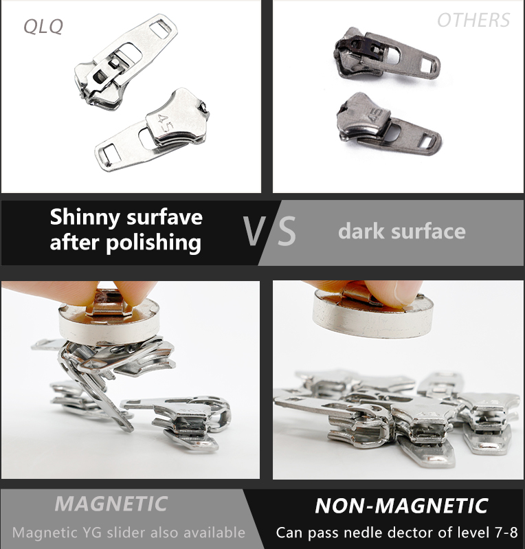 What are the advantages of stainless steel zips？