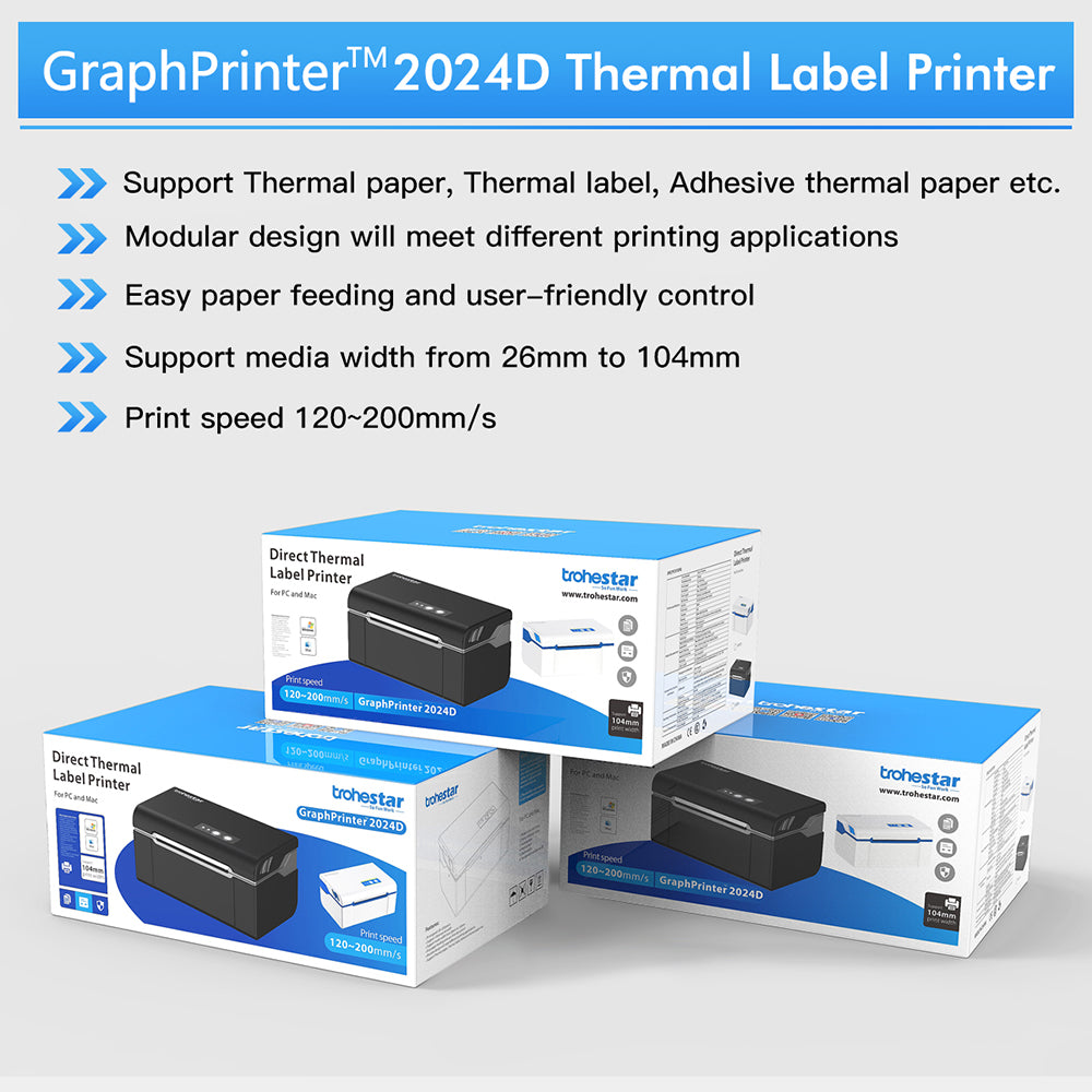 Trohestar 4×6 Shipping Label Printer Commercial Grade