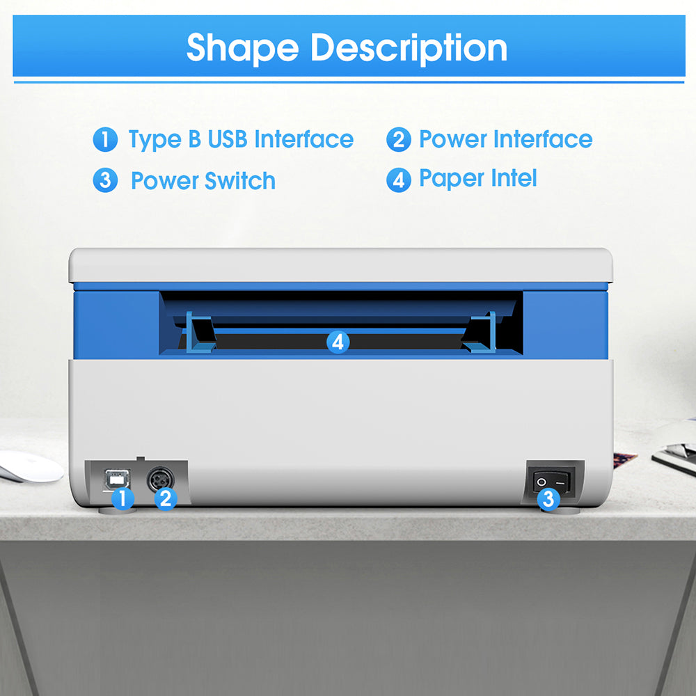 Trohestar 4×6 Shipping Label Printer Commercial Grade