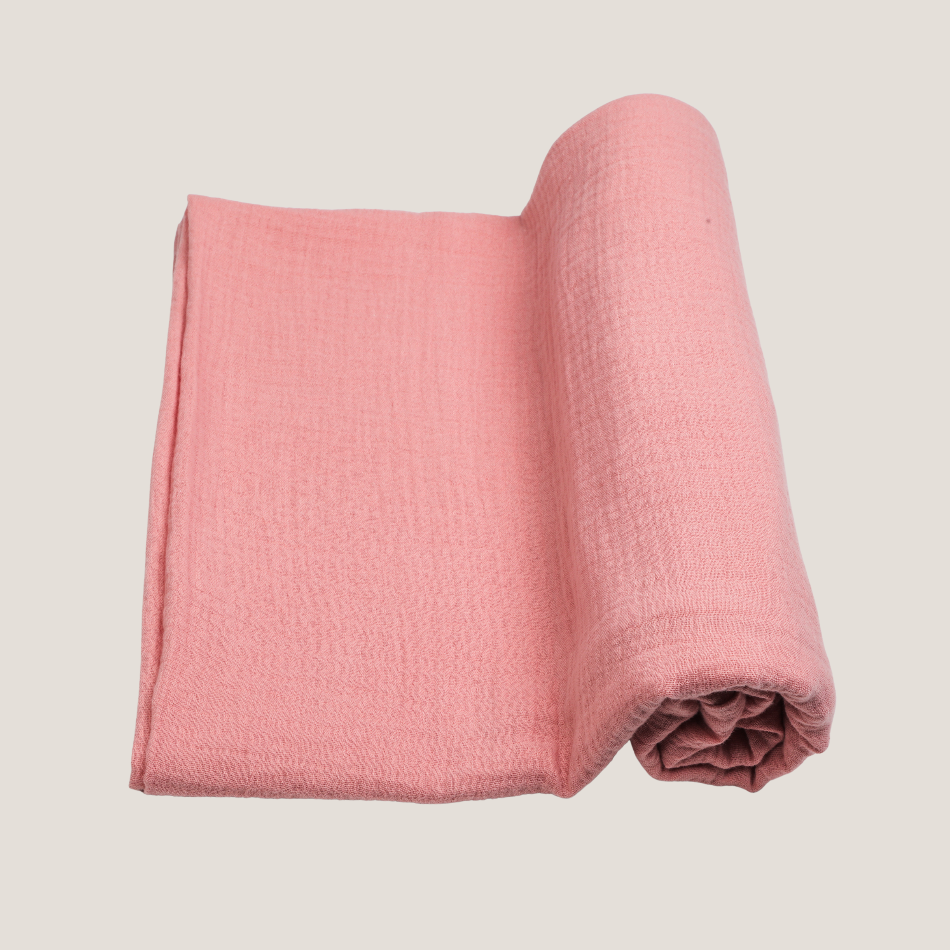 Organic Cotton Swaddle in Dusty Pink
