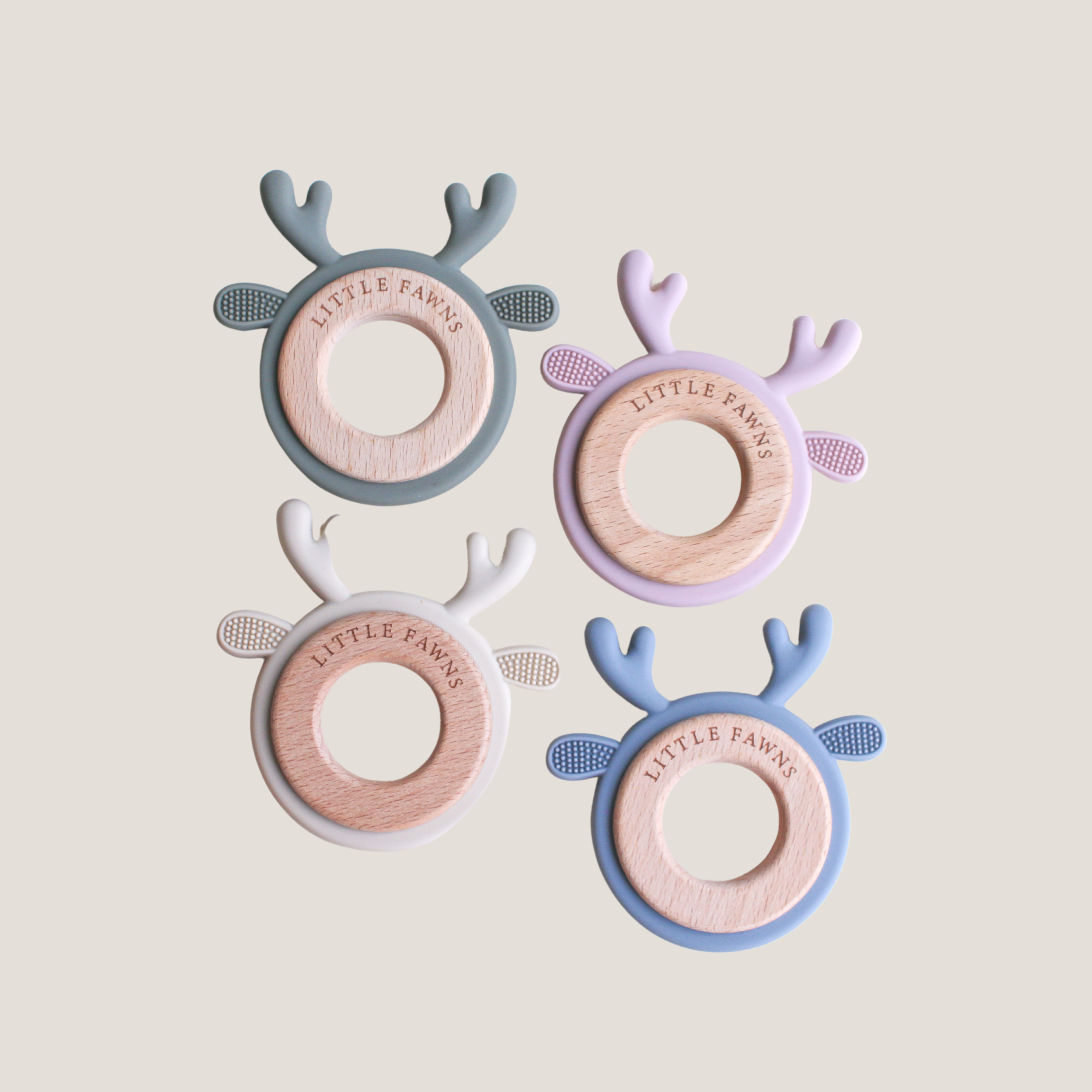 My Deerest Teether in Pink Blush