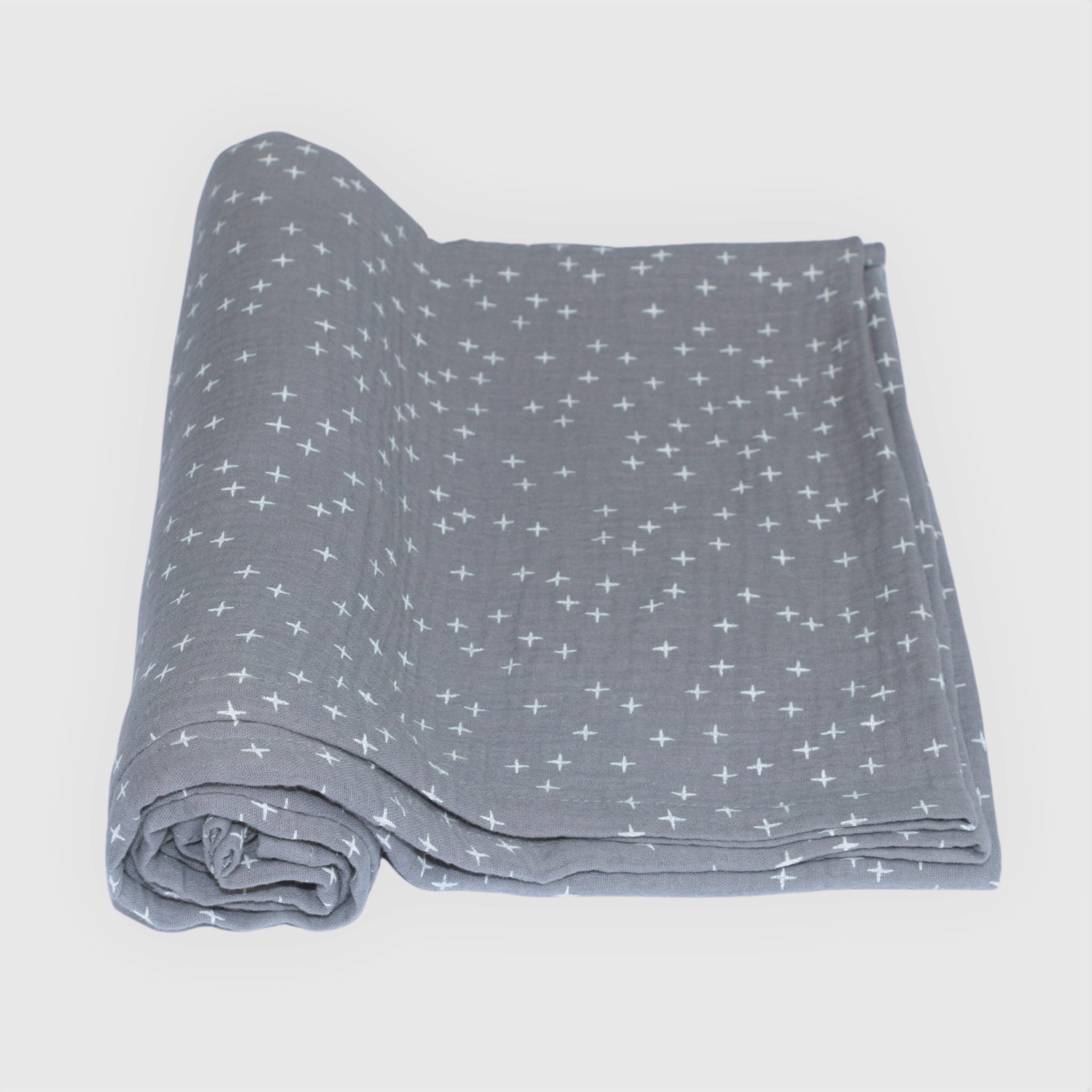 Organic Cotton Swaddles Bundle (Dusty Pink & Pebble Grey Star)
