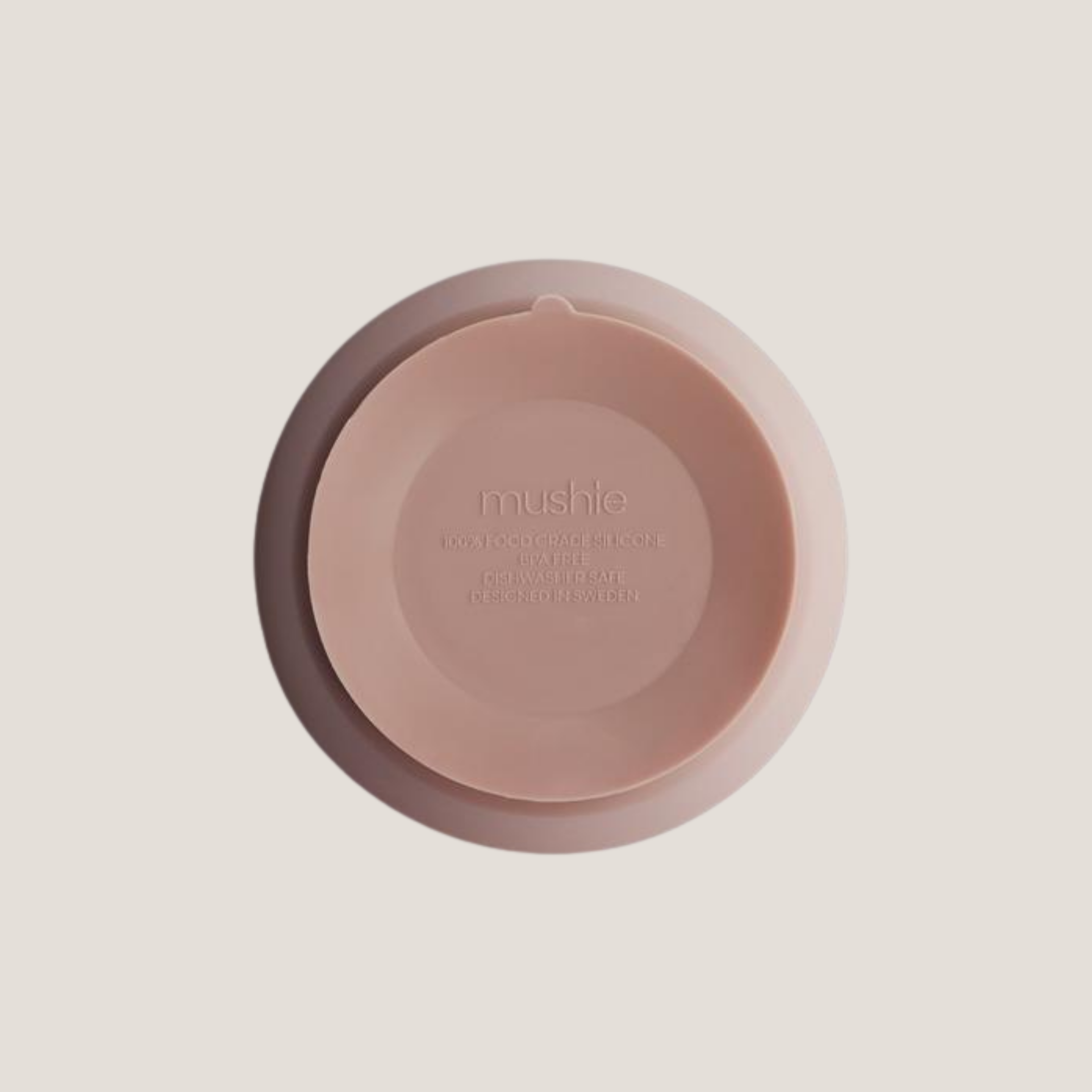 Mushie Silicone Suction Bowl in Blush
