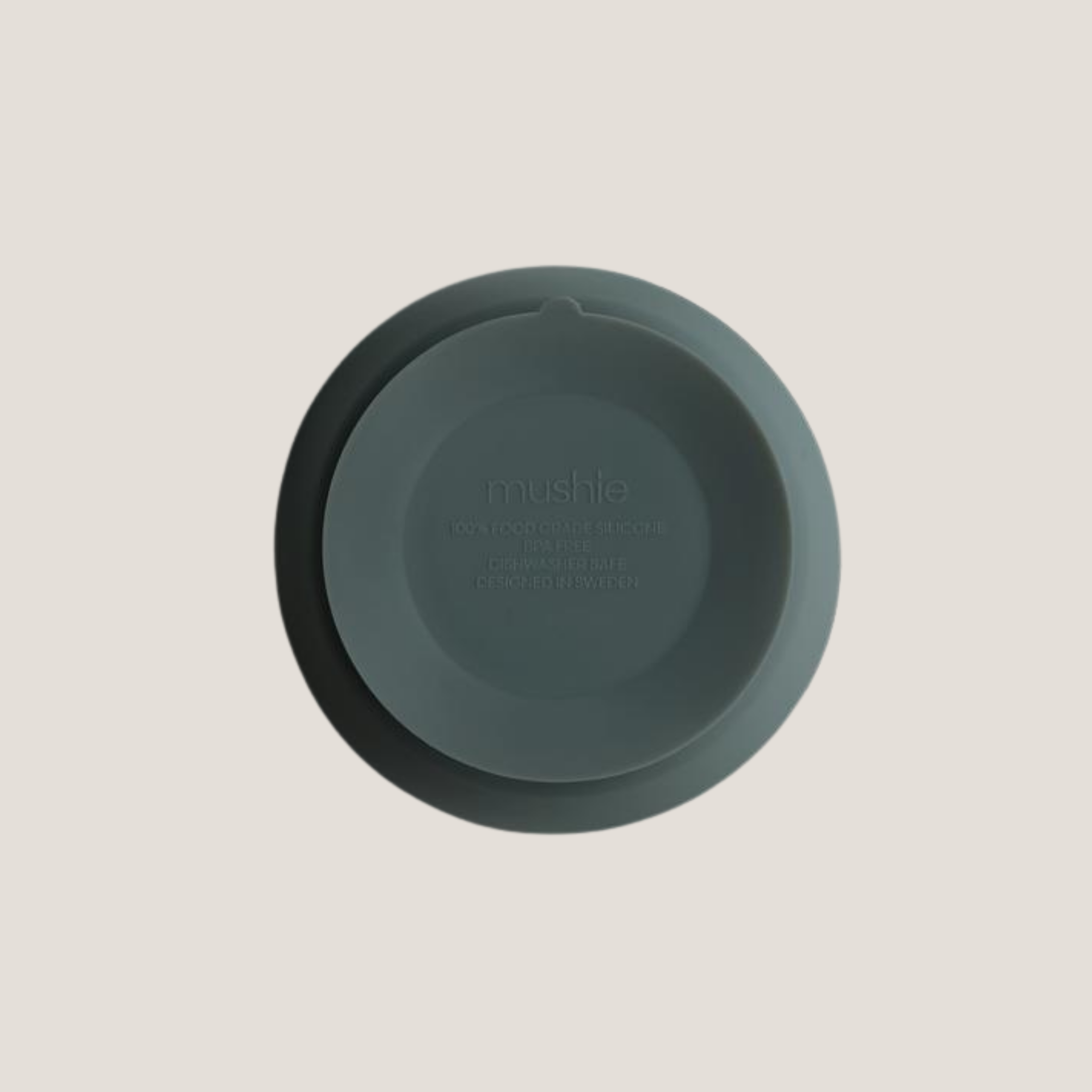 Mushie Silicone Suction Bowl in Dried Thyme