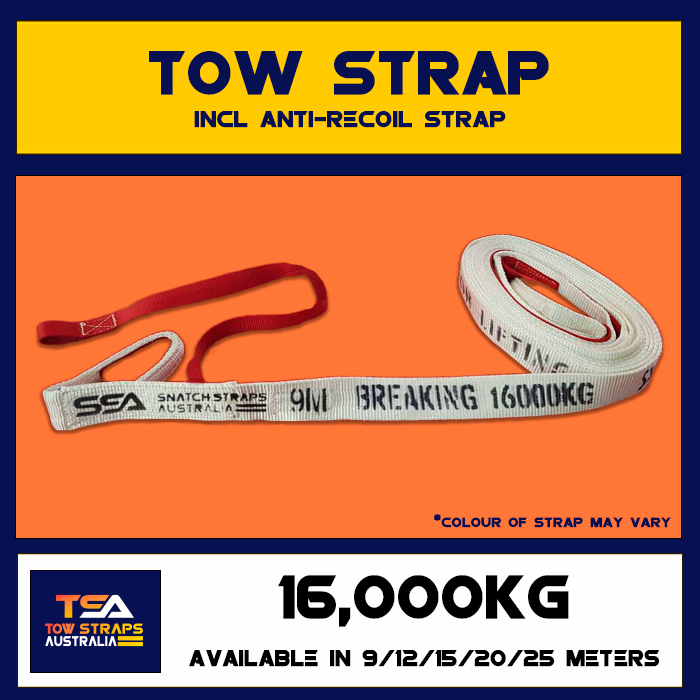 TSA Tow Strap 16Tonne or 16000kgs
