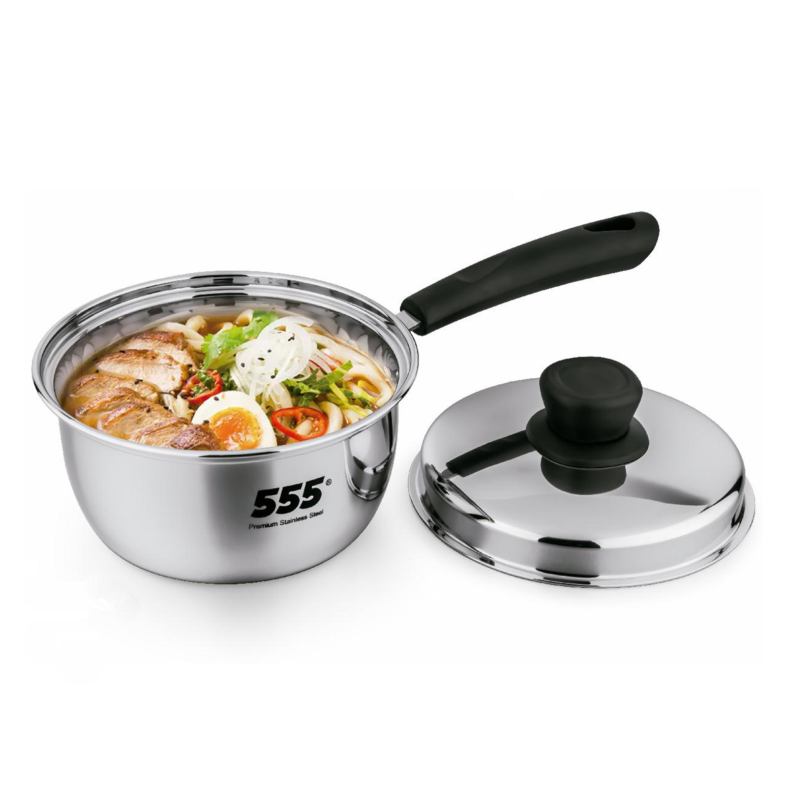 555 Premium Stainless Steel Saucepan - 304 Stainless Steel 0.88mm Thickness
