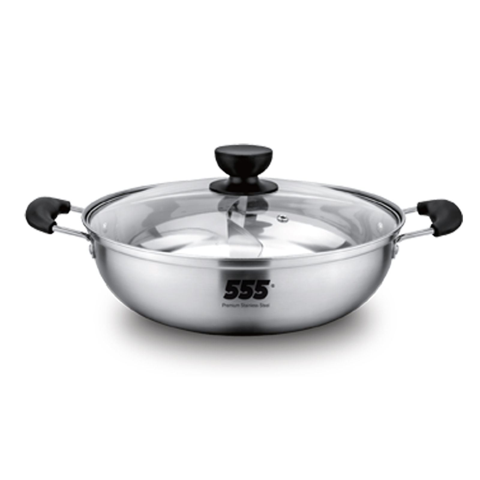 555 Stainless Steel Yuanyang 2-Sided Hot Pot