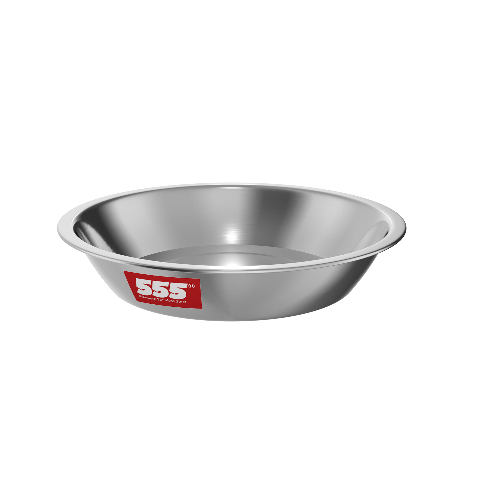 555 Premium Stainless Steel Deep Rice Plate