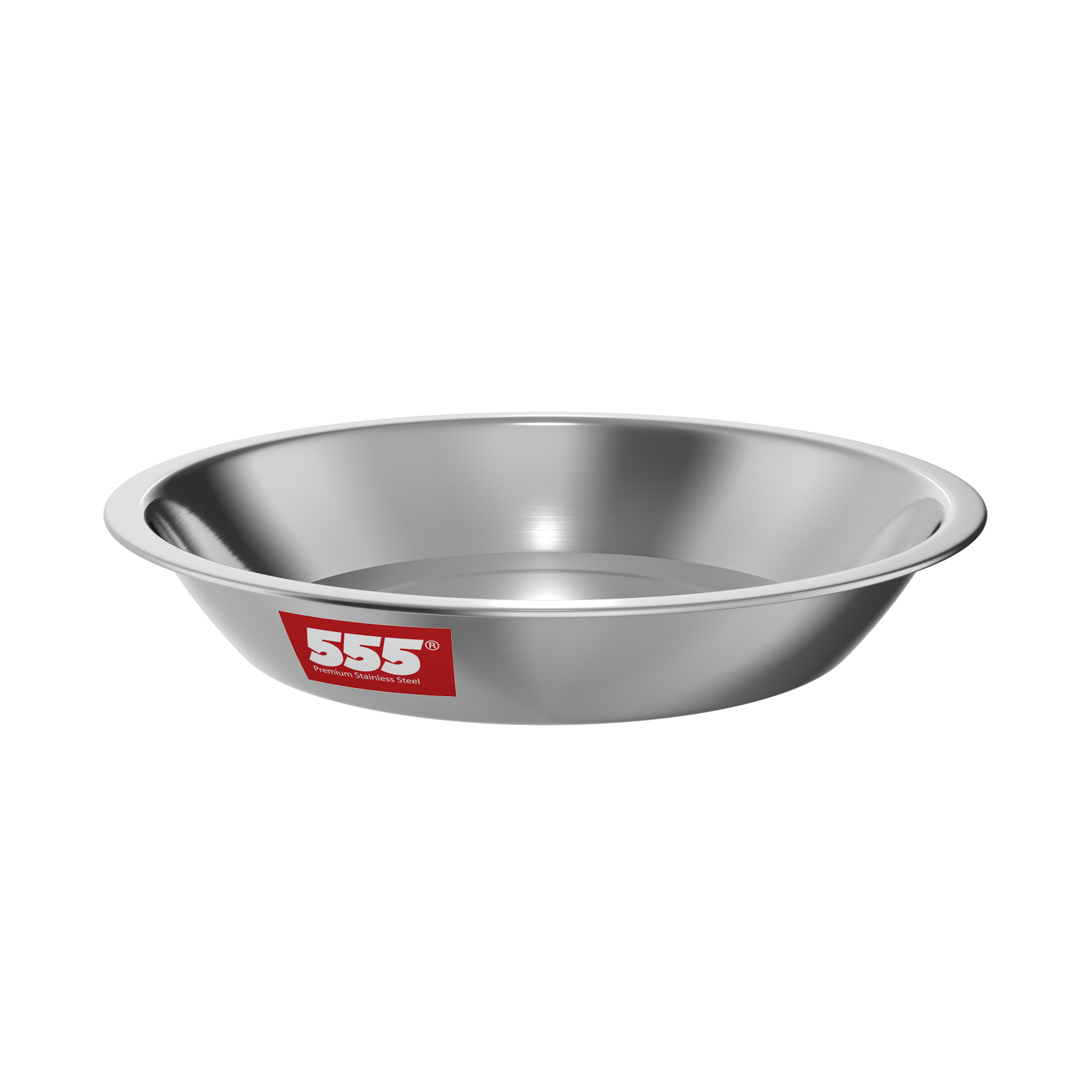 555 Premium Stainless Steel Deep Rice Plate