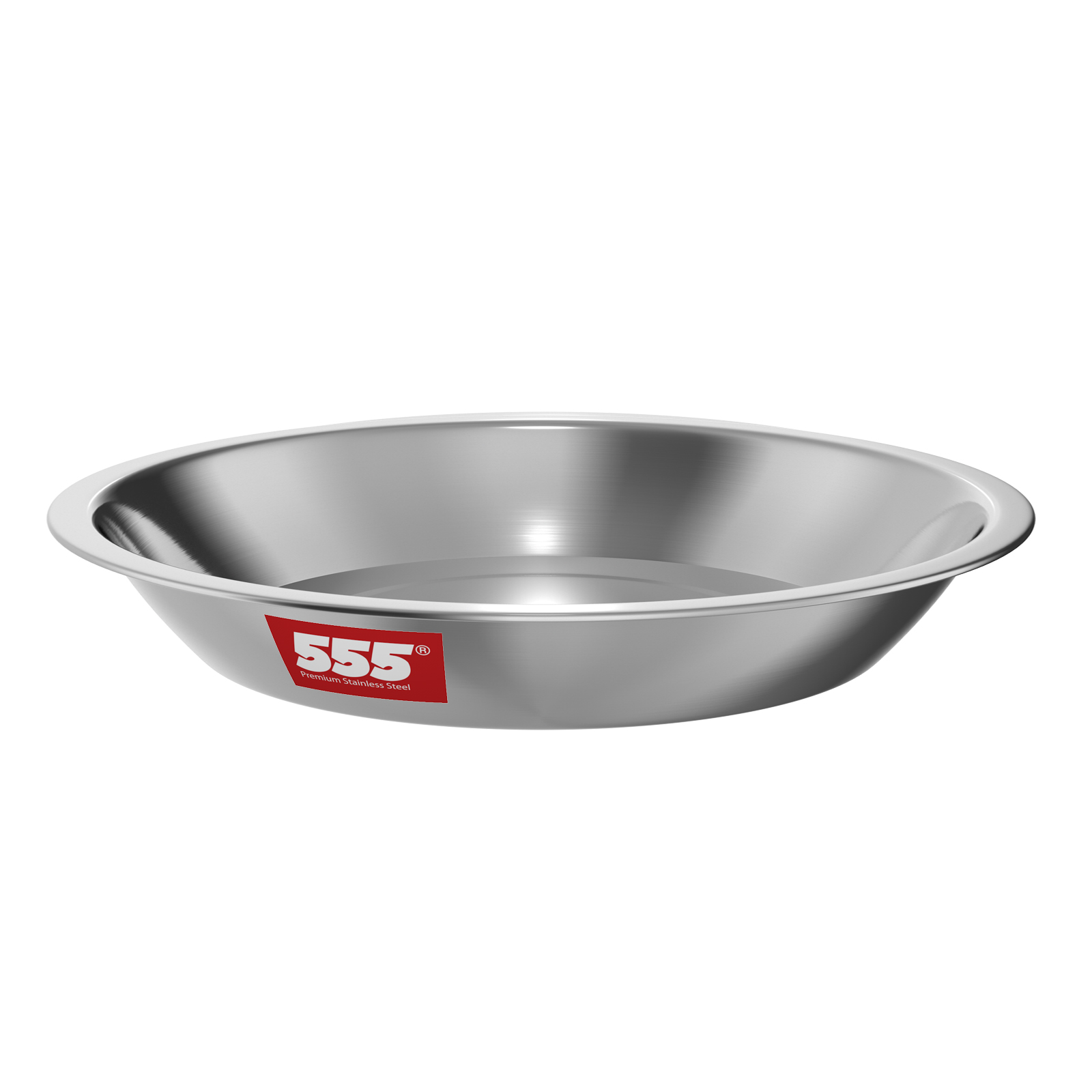 555 Premium Stainless Steel Deep Rice Plate