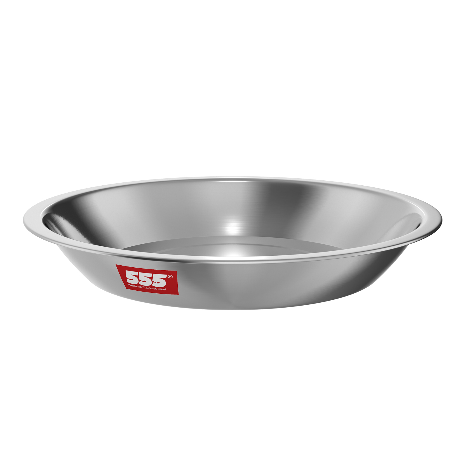 555 Premium Stainless Steel Deep Rice Plate