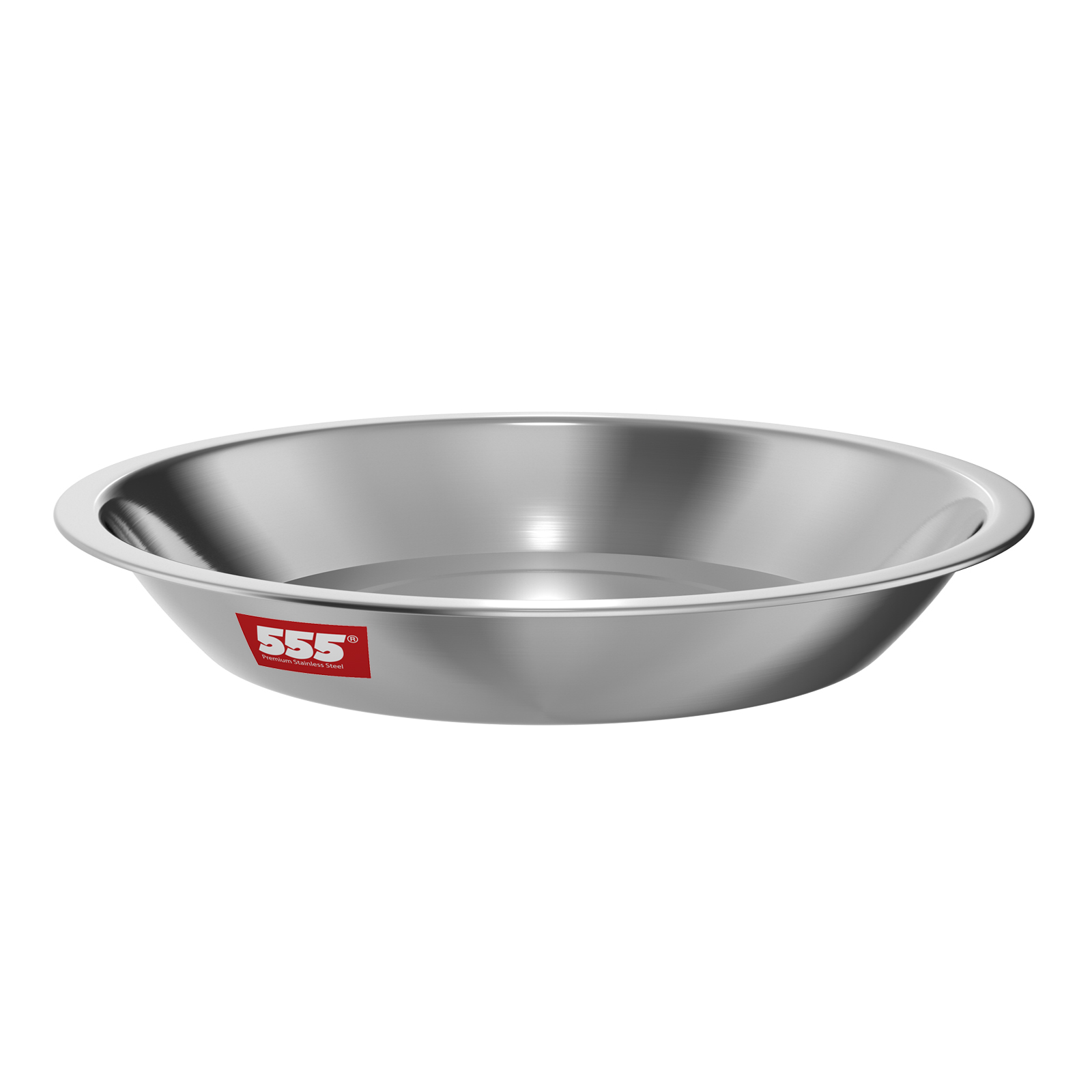 555 Premium Stainless Steel Deep Rice Plate
