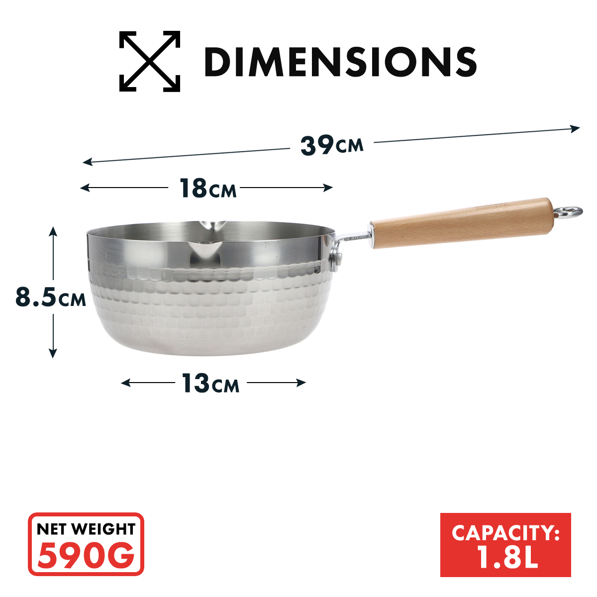 555 Stainless Steel InductionFriendly Yukihira Pan