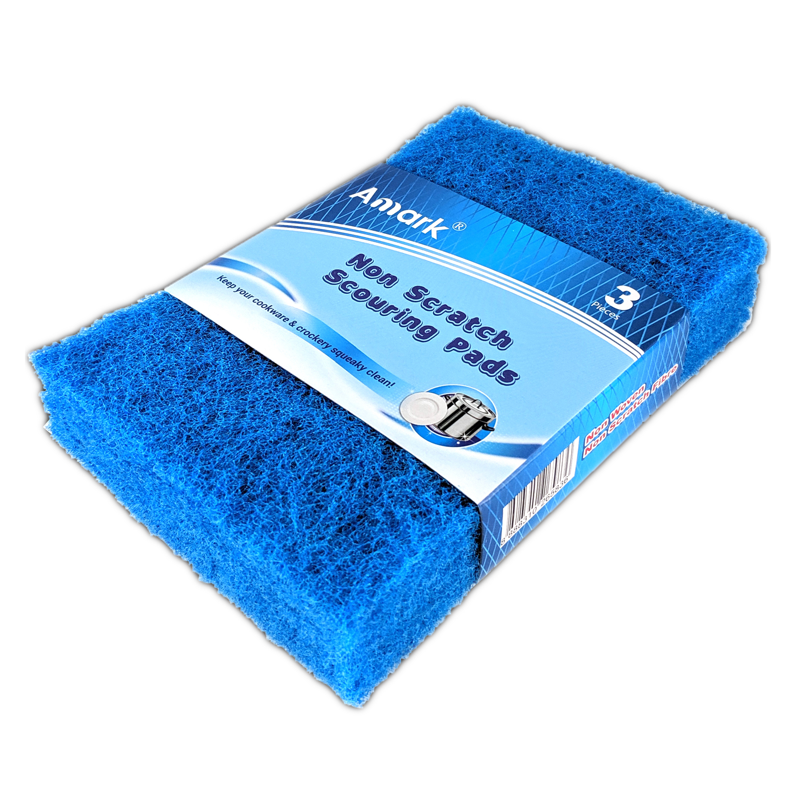 Amark Colour Non-Scratch Scouring Pads 6-pc Pack
