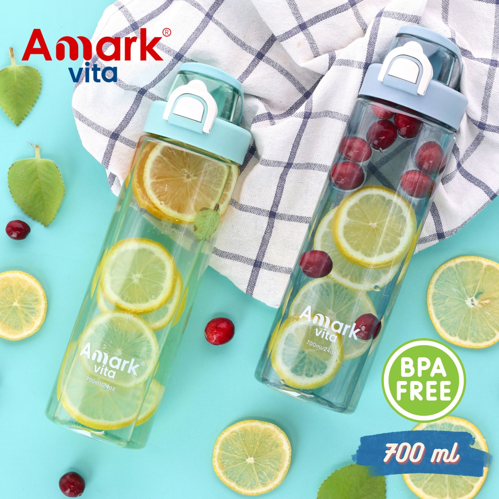 Amark Vita BPA-Free Polycarbonate Sport Bottle 700ml