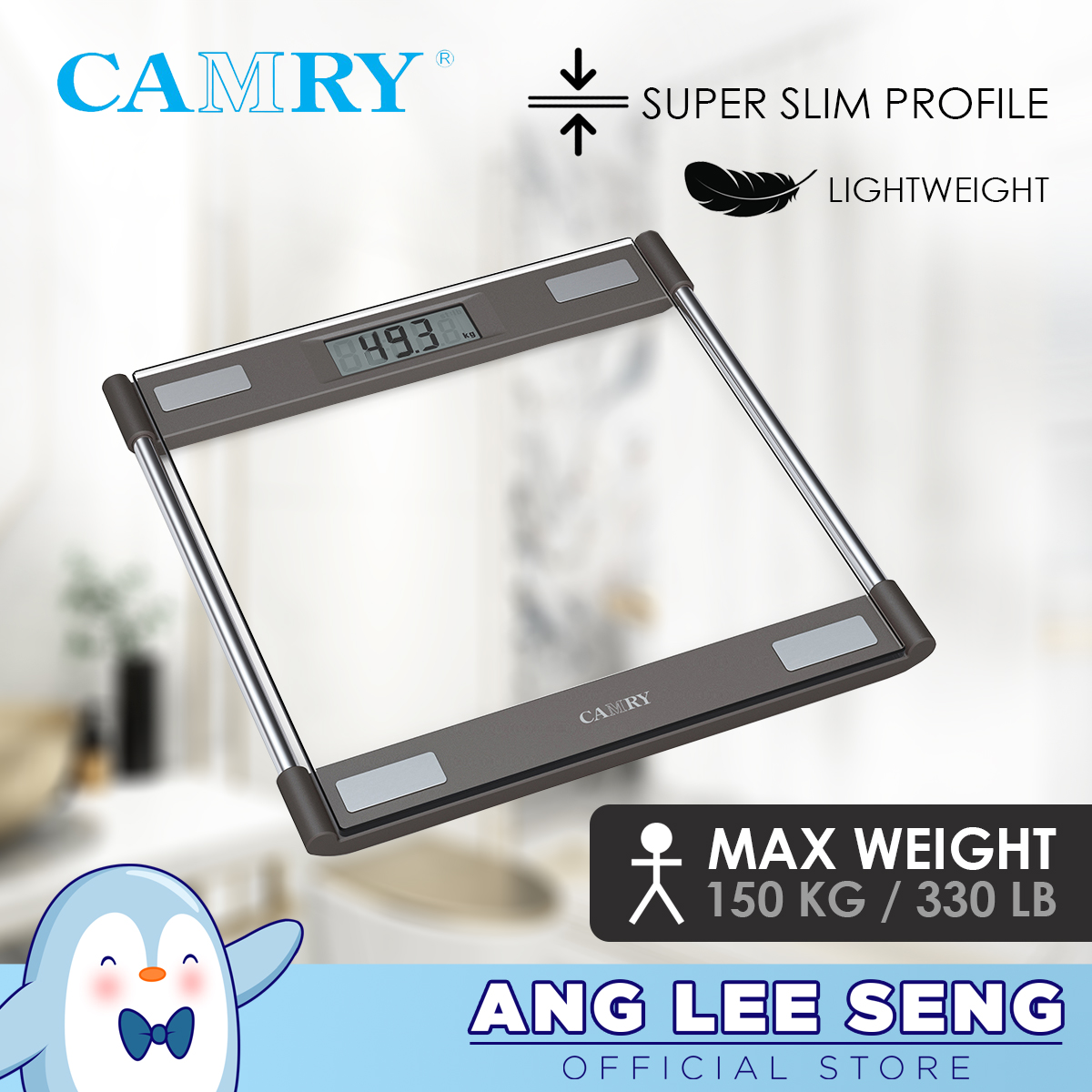 Camry Slim Digital Bathroom Scale 150kg
