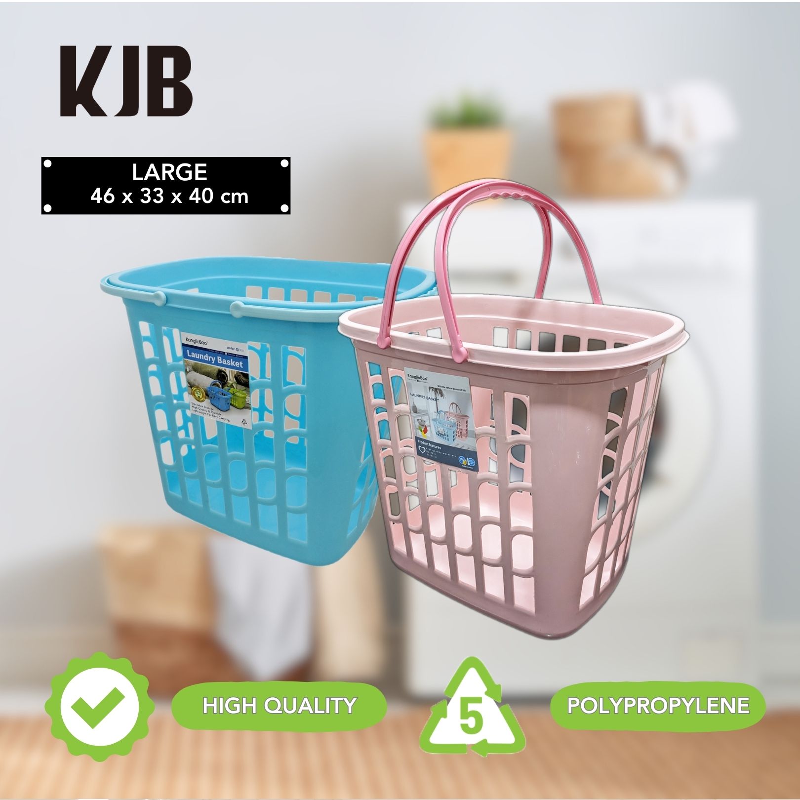 Plastic laundry discount tote with handles