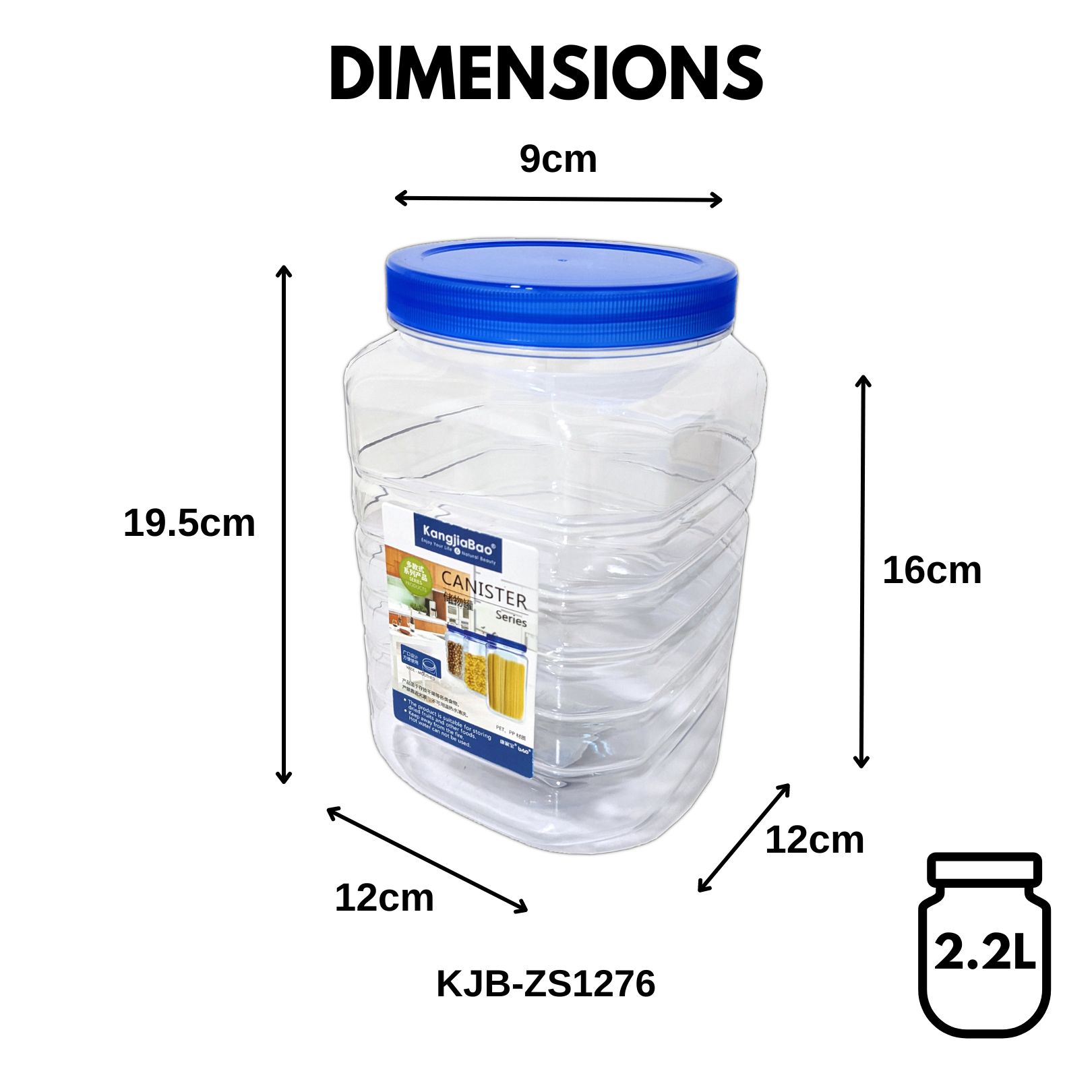 KangjiaBao Plastic Kitchen Canister Food Storage Container