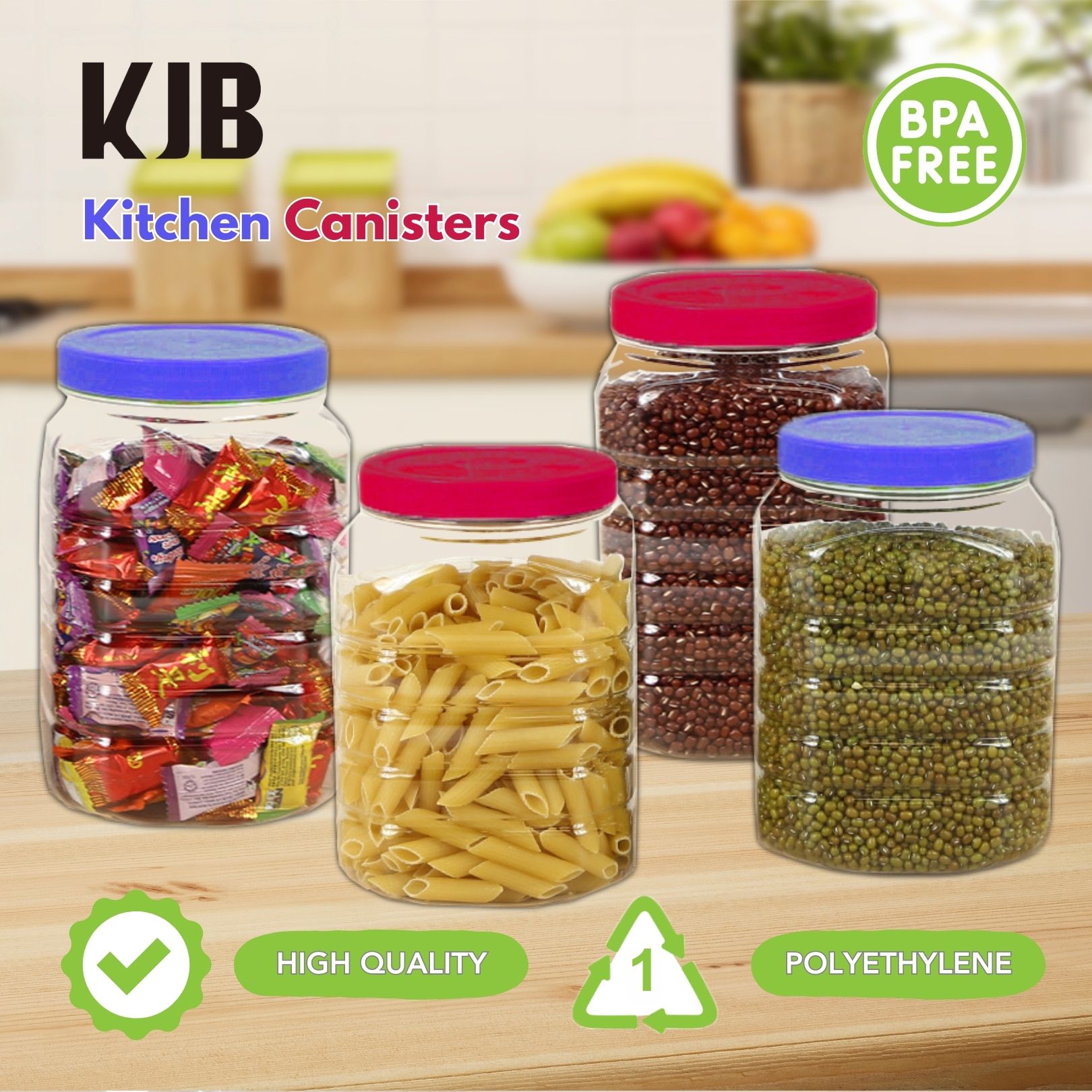 KangjiaBao Plastic Kitchen Canister Food Storage Container