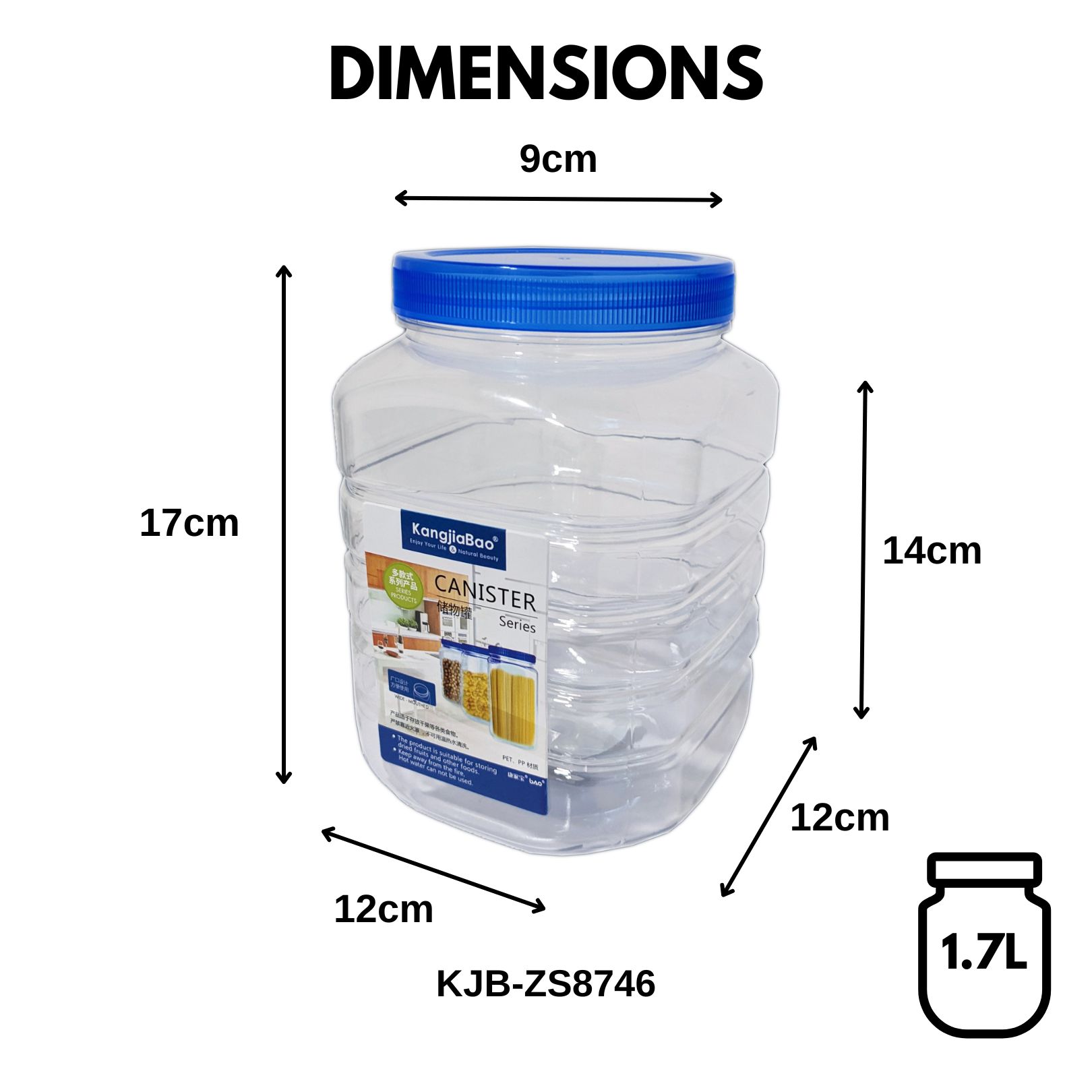 KangjiaBao Plastic Kitchen Canister Food Storage Container