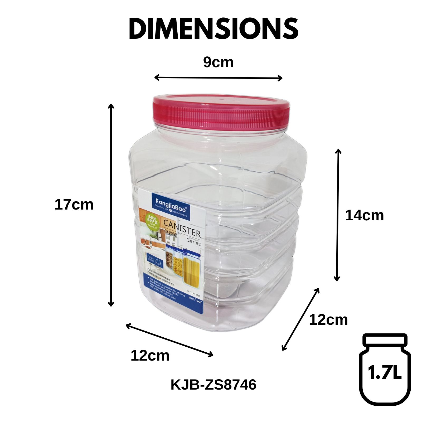 KangjiaBao Plastic Kitchen Canister Food Storage Container